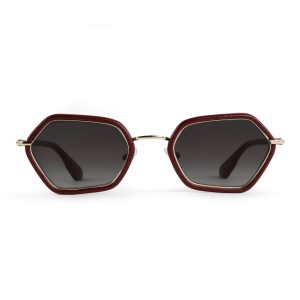 KREWE SUKIE Burgundy Leather — εμπρόσθια όψη